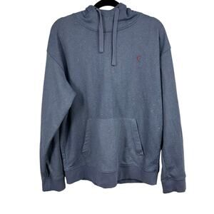 Zyia Blue‎ Textured Hoodie Medium
